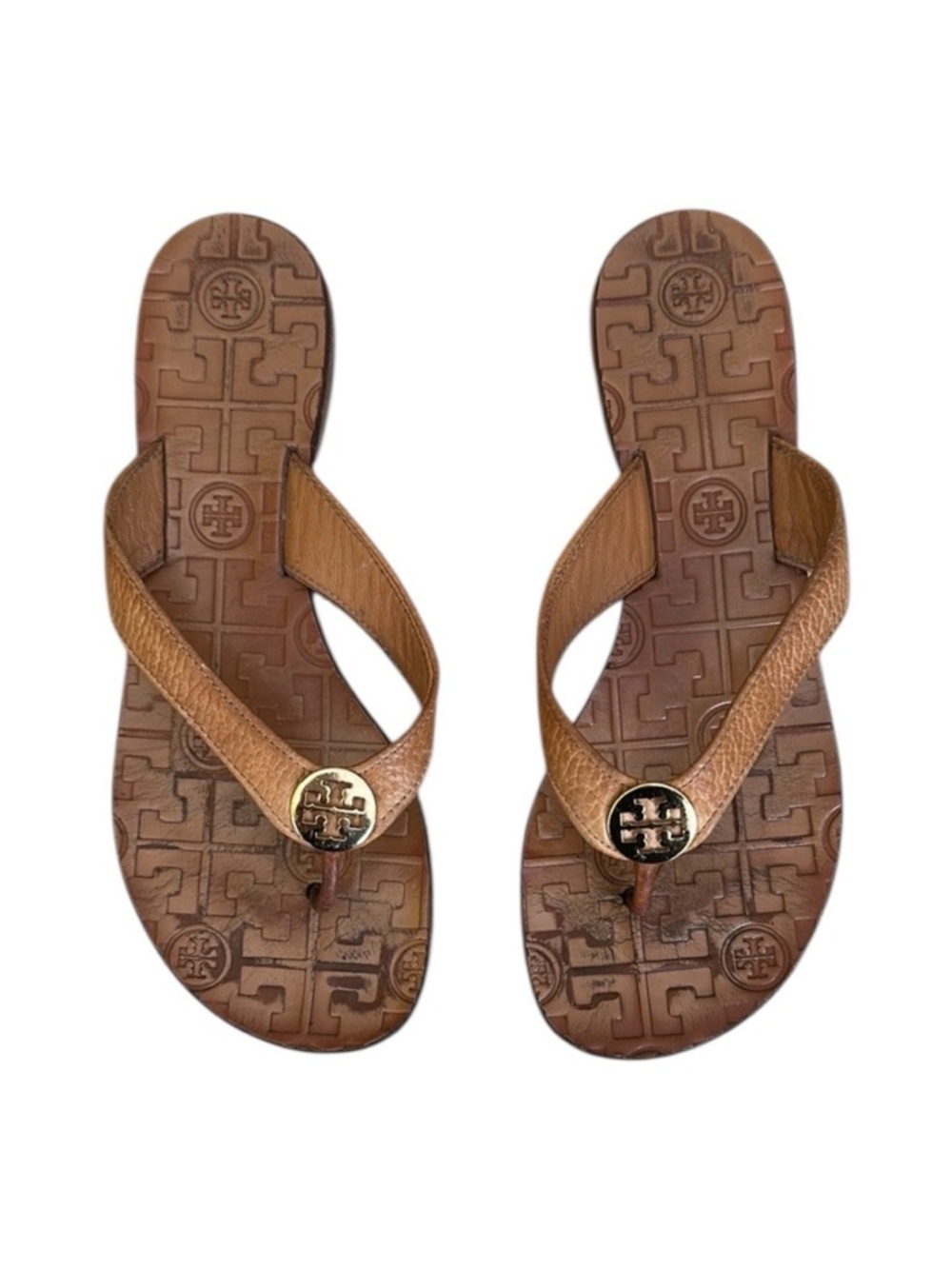Tory Burch Light Brown Leather Sandals, size 6